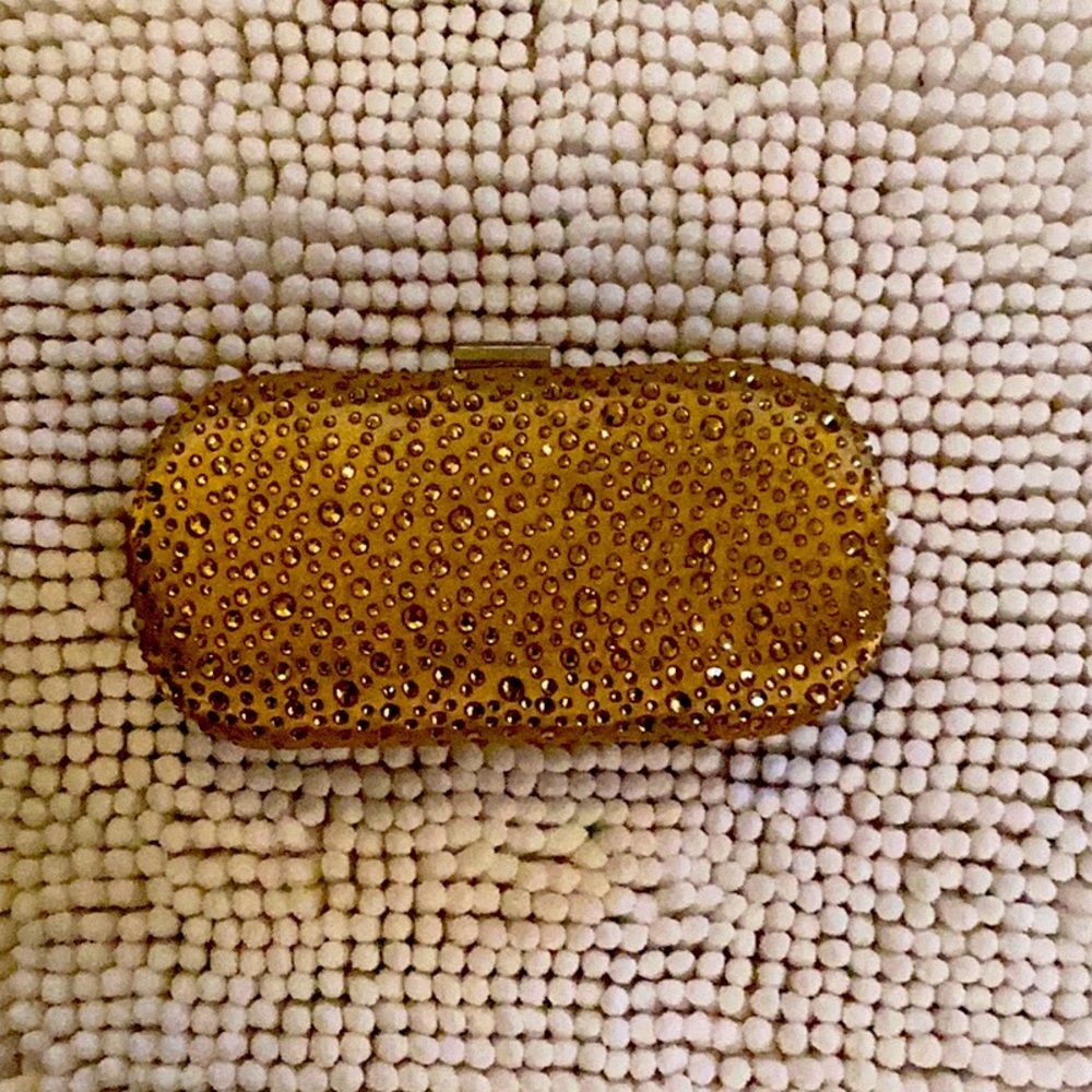 Beautifully Classic Gold Gemmed Clutch Purse